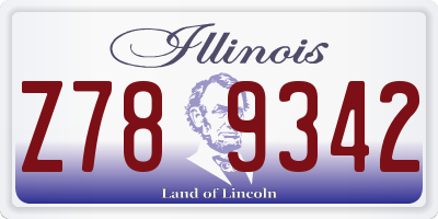 IL license plate Z789342