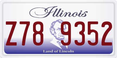 IL license plate Z789352