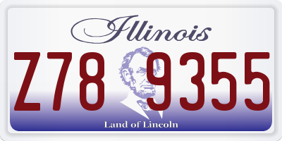 IL license plate Z789355