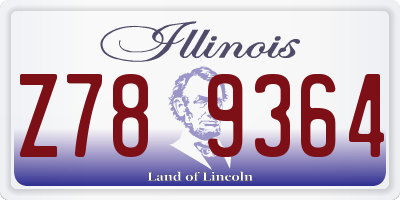 IL license plate Z789364