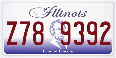 IL license plate Z789392