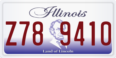 IL license plate Z789410