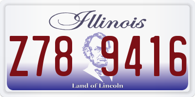 IL license plate Z789416