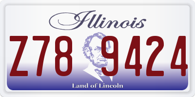 IL license plate Z789424