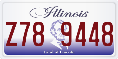 IL license plate Z789448