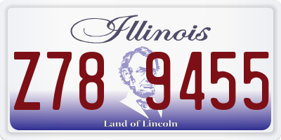 IL license plate Z789455