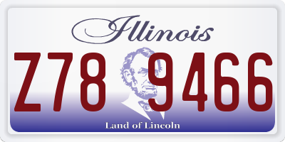 IL license plate Z789466