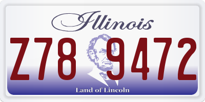IL license plate Z789472