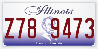 IL license plate Z789473