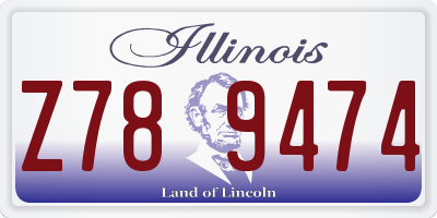 IL license plate Z789474