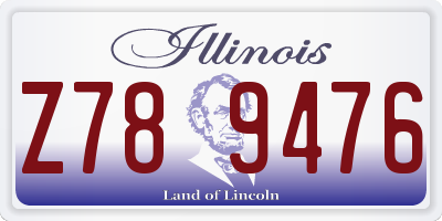 IL license plate Z789476