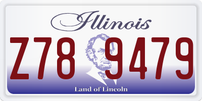IL license plate Z789479