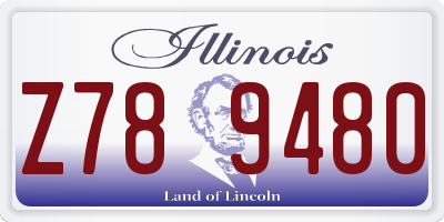 IL license plate Z789480