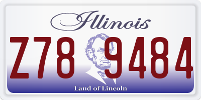 IL license plate Z789484