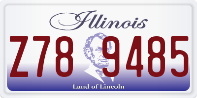 IL license plate Z789485