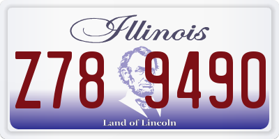 IL license plate Z789490