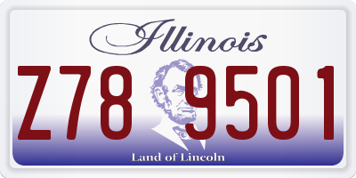 IL license plate Z789501