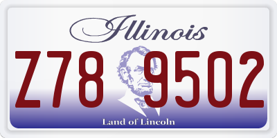 IL license plate Z789502
