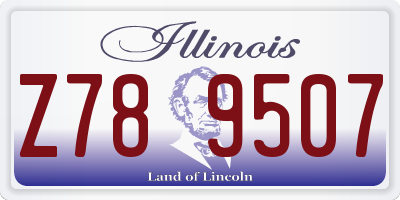 IL license plate Z789507
