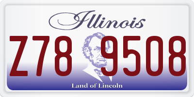 IL license plate Z789508