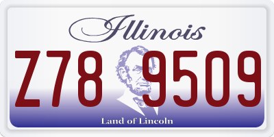 IL license plate Z789509