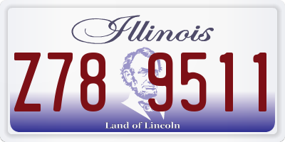 IL license plate Z789511