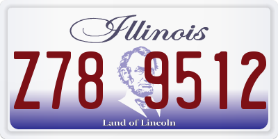 IL license plate Z789512