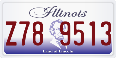 IL license plate Z789513