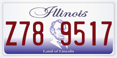 IL license plate Z789517