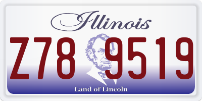 IL license plate Z789519