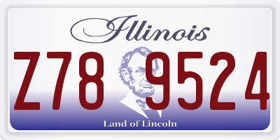 IL license plate Z789524