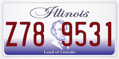 IL license plate Z789531