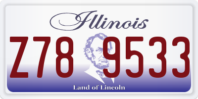 IL license plate Z789533