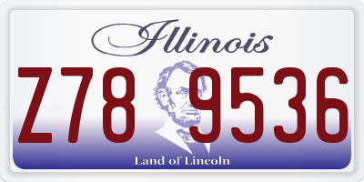 IL license plate Z789536