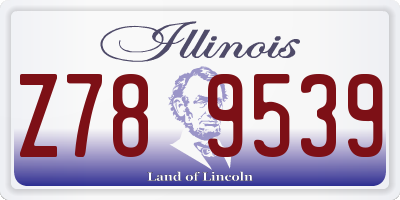 IL license plate Z789539