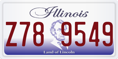 IL license plate Z789549