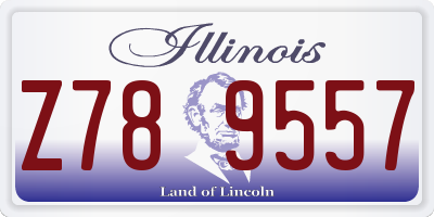 IL license plate Z789557