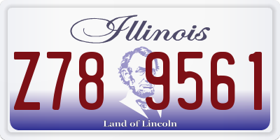 IL license plate Z789561