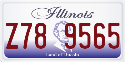 IL license plate Z789565