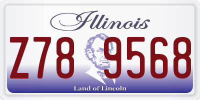 IL license plate Z789568