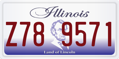 IL license plate Z789571