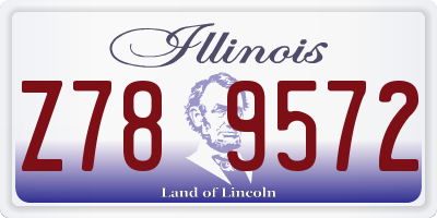 IL license plate Z789572