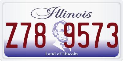 IL license plate Z789573