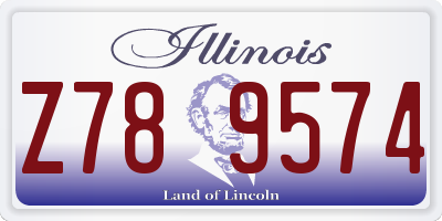 IL license plate Z789574