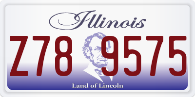 IL license plate Z789575