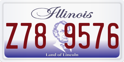 IL license plate Z789576