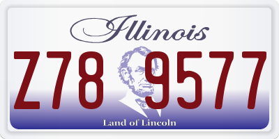 IL license plate Z789577