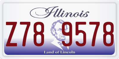 IL license plate Z789578