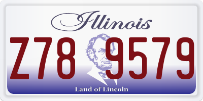 IL license plate Z789579