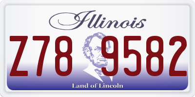 IL license plate Z789582